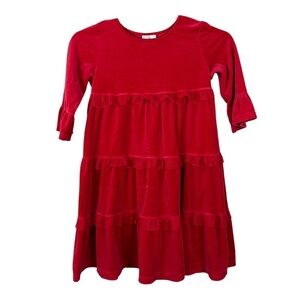 Hannah Andersson Red Velvet Dress